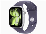 Apple Watch Series 11 GPS+Cellularモデル 46mm MFCP4J/A [シルバー・パープルフォグスポーツバンド S/M]