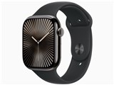 Apple Watch Series 10 GPS+Cellularモデル 46mm MWYD3J/A [スレートチタニウムケース・ブラックスポーツバンド S/M]
