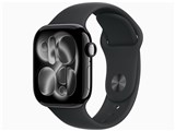 Apple Watch Series 11 GPS+Cellularモデル 42mm MF854J/A [ジェットブラック・ブラックスポーツバンド M/L]