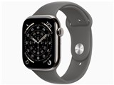 Apple Watch Series 11 GPS+Cellularモデル 46mm MFCX4J/A [ナチュラルチタニウムケース・ストーングレイスポーツバンド M/L]