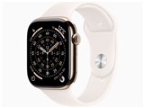 Apple Watch Series 11 GPS+Cellularモデル 46mm MFD64J/A [ゴールドチタニウムケース・ライトブラッシュスポーツバンド M/L]