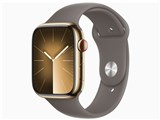 Apple Watch Series 9 GPS+Cellularモデル 45mm MRMR3J/A [ゴールドステンレススチールケース/クレイスポーツバンド S/M]
