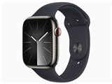 Apple Watch Series 9 GPS+Cellularモデル 45mm MRMV3J/A [グラファイトステンレススチールケース/ミッドナイトスポーツバンド S/M]