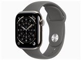 Apple Watch Series 11 GPS+Cellularモデル 42mm MF8M4J/A [ナチュラルチタニウムケース・ストーングレイスポーツバンド S/M]
