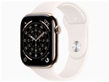 Apple Watch Series 11 GPS+Cellularモデル 46mm MFD54J/A [ゴールドチタニウムケース・ライトブラッシュスポーツバンド S/M]
