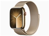 Apple Watch Series 9 GPS+Cellularモデル 45mm MRMU3J/A [ゴールドミラネーゼループ]