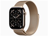 Apple Watch Series 11 GPS+Cellularモデル 46mm MFD74J/A [ゴールドチタニウムケース・ゴールドミラネーゼループ S/M]