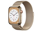 Apple Watch Series 8 GPS+Cellularモデル 45mm MNKQ3J/A [ゴールドステンレススチールケース/ゴールドミラネーゼループ]