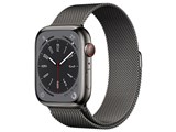 Apple Watch Series 8 GPS+Cellularモデル 45mm MNKX3J/A [グラファイトステンレススチールケース/グラファイトミラネーゼループ]