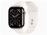 Apple Watch Series 11 GPS+Cellularモデル 42mm MF8X4J/A [ゴールドチタニウムケース・ライトブラッシュスポーツバンド M/L]