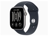 Apple Watch Series 12 GPSモデル 46mm MJEH4X/A [スペースグレイ・ネイビーブルースポーツバンド S/M]